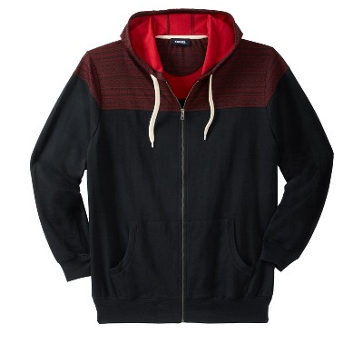 KingSize Men's Big & Tall French Terry Snow Lodge Hoodie