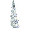 Blue Rose Polish Pottery 491 Vena Flat Christmas Tree - 2 of 2