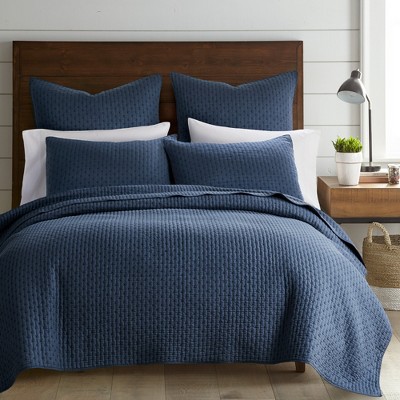 Cross Stitch Navy King Quilt Set- Levtex Home : Target