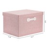 REGALWOVEN Collapsible Fabric Storage Bin with Lid and Handle for Shelves Closet 1 Pc - 4 of 4
