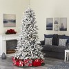 Nearly Natural 7.5-ft Flocked Livingston Fir Artificial Christmas Tree with Pine Cones and 1336 Bendable Branches - 4 of 4