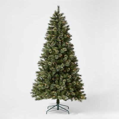 7.5' Pre-Lit Full Virginia Pine Artificial Christmas Tree Clear Lights with AutoConnect - Wondershop™