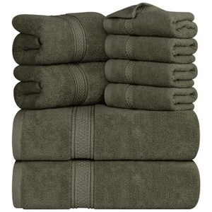 8 Piece Cotton Bath Towel Set - 1 of 4