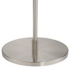 Possini Euro Design Modern Arc Floor Lamp with USB Charging Port 69" Tall Nickel Off-White Drum Shade Adjustable Arm Living Room - 4 of 4