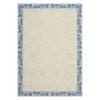 Washable Area Rug, Farmhouse Floral Bordered Bedroom Carpet, Indoor Non-Slip Nursery Mat Soft Non Shedding Stain Resistant Carpet - 2 of 4