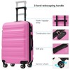 Lyngins 6-Piece Family Hardside Luggage Set – 12" +14" +16" +20" Carry on Luggage, 24" +28" Spinner Suitcases, ABS Lightweight Durable Build - 3 of 4