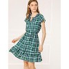 INSPIRE CHIC Women's Raglan Sleeve V Neck Tie Waist Dresses - 2 of 4