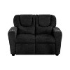 Home Imports Emporium Kids Deluxe Recliner Loveseat with Cupholders, Chenille Fabric - 3 of 4