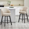 Spruce&Spring Modern Swivel Counter Bar Stools with Arm & Double-layed Seat - 2 of 4