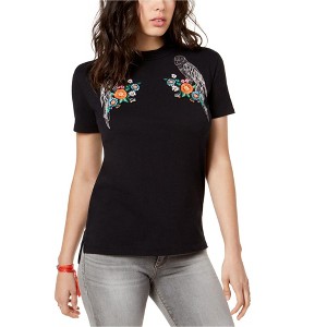 True Vintage Womens Parrot Graphic T-Shirt, Black, Small - 1 of 1
