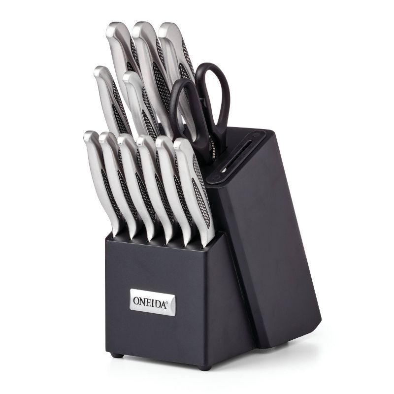 Oneida 14pc Stainless Steel Cutlery Set with Builtin Sharpner, 1 of 5