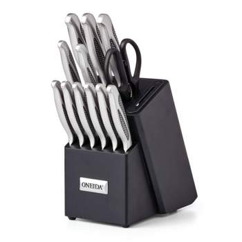 Oneida 14pc Stainless Steel Cutlery Set with Builtin Sharpner