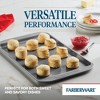 Farberware Nonstick 3pc Cookie Pan Set: Steel Bakeware, Oven-Safe to 450°F, Hand Wash, Gray - image 3 of 4