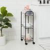 Bathroom Storage Cart Black - Room Essentials™
