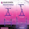 Liquid Stands Piano Keyboard Stand - Z Style Adjustable and Portable Keyboard Stand for Kids and Adults -Fits 54-88 Key Electric Pianos (Purple) - image 4 of 4