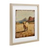 Stupell Industries Desert Cow Portrait Framed Print Under Glass - 2 of 4