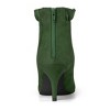 Allegra K Women's Pointed Toe Stiletto Heel Ruffle Ankle Boots - 3 of 4