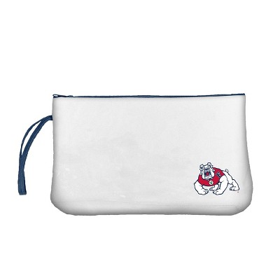 NCAA Fresno State Bulldogs Clear Zip Closure Wristlet