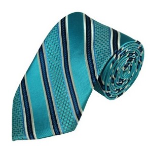 Men's Stripe 3.25 Inch Wide And 58 Inch Long Woven Neckties - 1 of 4