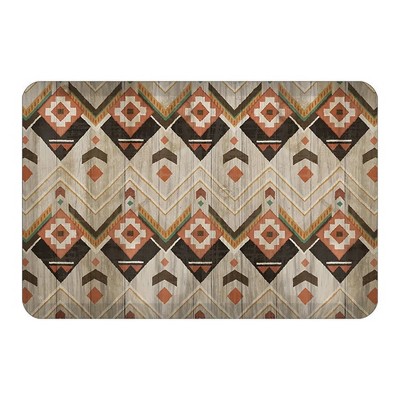 Laural Home Natural Lodge 20" x 30" Anti-Fatigue Kitchen Mat
