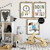 Stupell Industries Born to Be Wild with Animals 3pc Floating Frame Art Set - 3 of 4