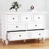 Jojoka White Vintage Dresser for Bedroom with 7 Drawers - 3 of 4