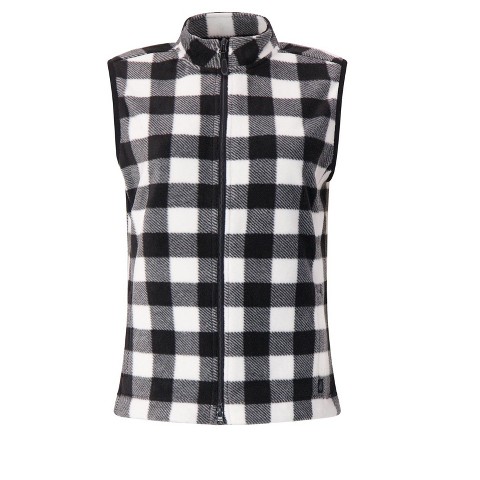 Женские жилеты Heat Holders Women's Veronica Original Zip Vest-Outerwear Size M - Black/white