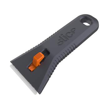 Slice 10591 Manual Utility Scraper | Locking Ceramic Blade, Soft-Touch Comfort Grips | Finger Friendly Safety Knife Blade