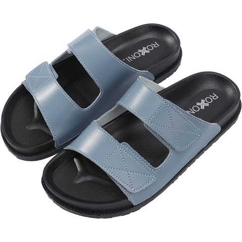 Double strap footbed sandals hot sale