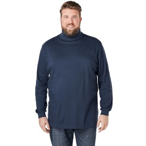 KingSize Men's Big & Tall Tall Turtleneck Long-Sleeve Tee - 1 of 4