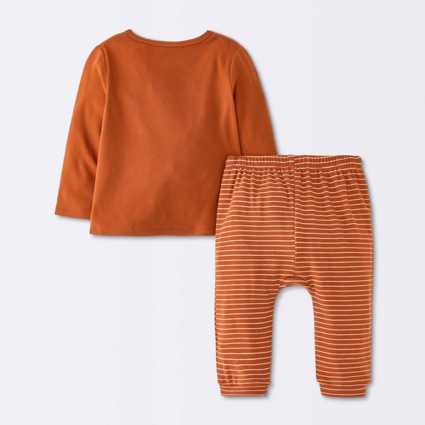 Conjunto de Camisa de Manga Larga y Joggers 'Half Time Nap Time' para Bebé Niño - Cloud Island™ Marrón 2
