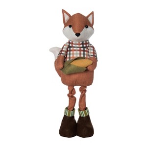 Transpac Plush Standing Fox Figurine - Adorable Fall Harvest Decor - Soft Multicolor Tabletop Decoration and Gift Idea - 1 of 3