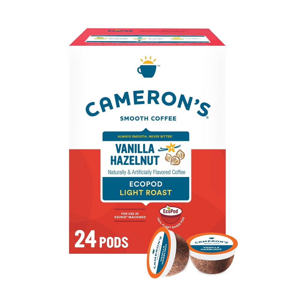 Photos - Coffee Cameron's  Vanilla Hazelnut Light Roast  Pods - 24ct