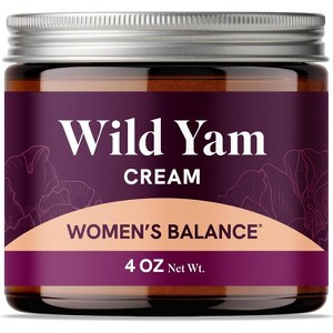 Wild Yam Cream for Hormone Balance, 3450mg Wild Yam for Herbal Menopause & PMS Support, Estrogen & Progesterone Free Balancing Cream, SMNutrition, 4oz - 1 of 4