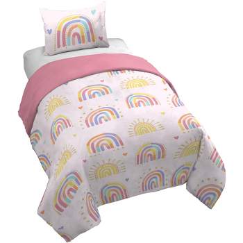 Saturday Park Doodle Rainbow 100% Organic Cotton Duvet Cover & Sham Set