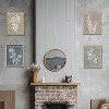 Attop Boho Wall Art Set of 4 for Wooded Minimalist Botanical Print Wall Art for Rustic Wall Decor Brown 12x16 - 4 of 4