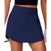 Pinspark Golf Skirts for Women High Elastic Waisted Athletic Skort 2 Pockets Curved Hem Tennis Skirt for Pickleball Workout - 4 of 4