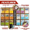 Monster 9 Pocket Trading Card Album Pages 25 Pack - Extra Strong Pockets- Fits Standard 3-Ring Binders w Anti-Theft Side-Loading Protector Sheets- for - 3 of 4