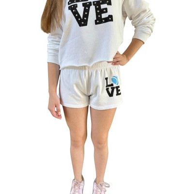 Girl Love Tennis Shorts - flowers by zoe