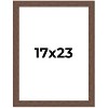 PosterPalooza | 17x23 Wide Barnwood Picture Frame, UV Acrylic, 6 Finishes - Grey, Brown, White, and Black - 2 of 4