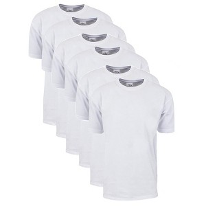 6 Pack Shaka Wear Men's Max Heavyweight Short Sleeve Crew Neck T-Shirt - 1 of 4