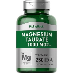 Piping Rock Magnesium Taurate 1000 mg | 250 Coated Caplets - 1 of 1