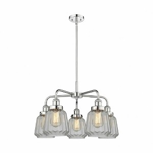 Chatham - 5 Light Stem Hung Chandelier In Art Deco Style-13.5 Inches Tall and 24.5 Inches Wide - 1 of 1