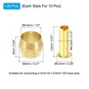 Unique Bargains Brass Compression Insert Plumbing Fitting Sleeves and Ferrules Gold - 2 of 4
