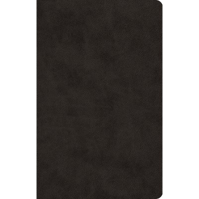 ESV Large Print Value Thinline Bible (Trutone, Black) - (Leather Bound)