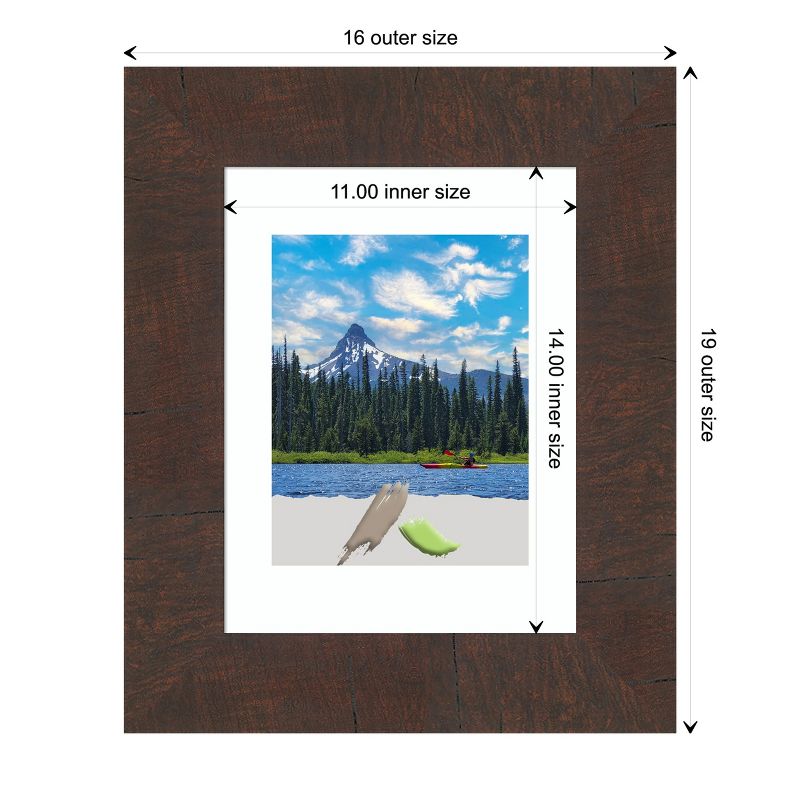 Amanti Art Wildwood Brown Picture Frame, 4 of 11