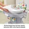 Fisher-Price SpaceSaver Simple Clean Adjustable Infant High Chair/Toddler Dining Seat with 3 Recline Positions and Deep Tray, Pearfection - 3 of 4