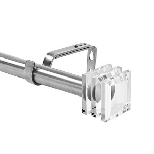 Urbanest 1-inch Diameter Basilica Crystal Adjustable Single Drapery Curtain Rod - 1 of 4