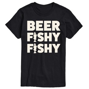 Men's - Instant Message - Beer Fishy Fishy Short Sleeve Graphic T-Shirt - 1 of 4