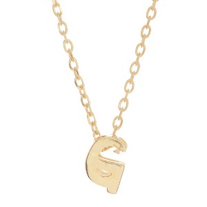 Adornia Mini Initial Pendant Necklace - 1 of 3